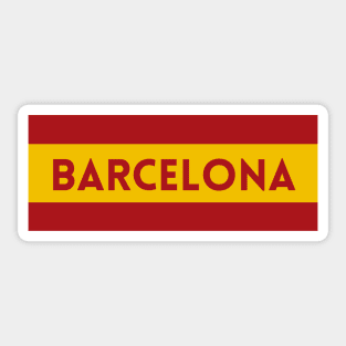 Barcelona City in Spain Flag Sticker